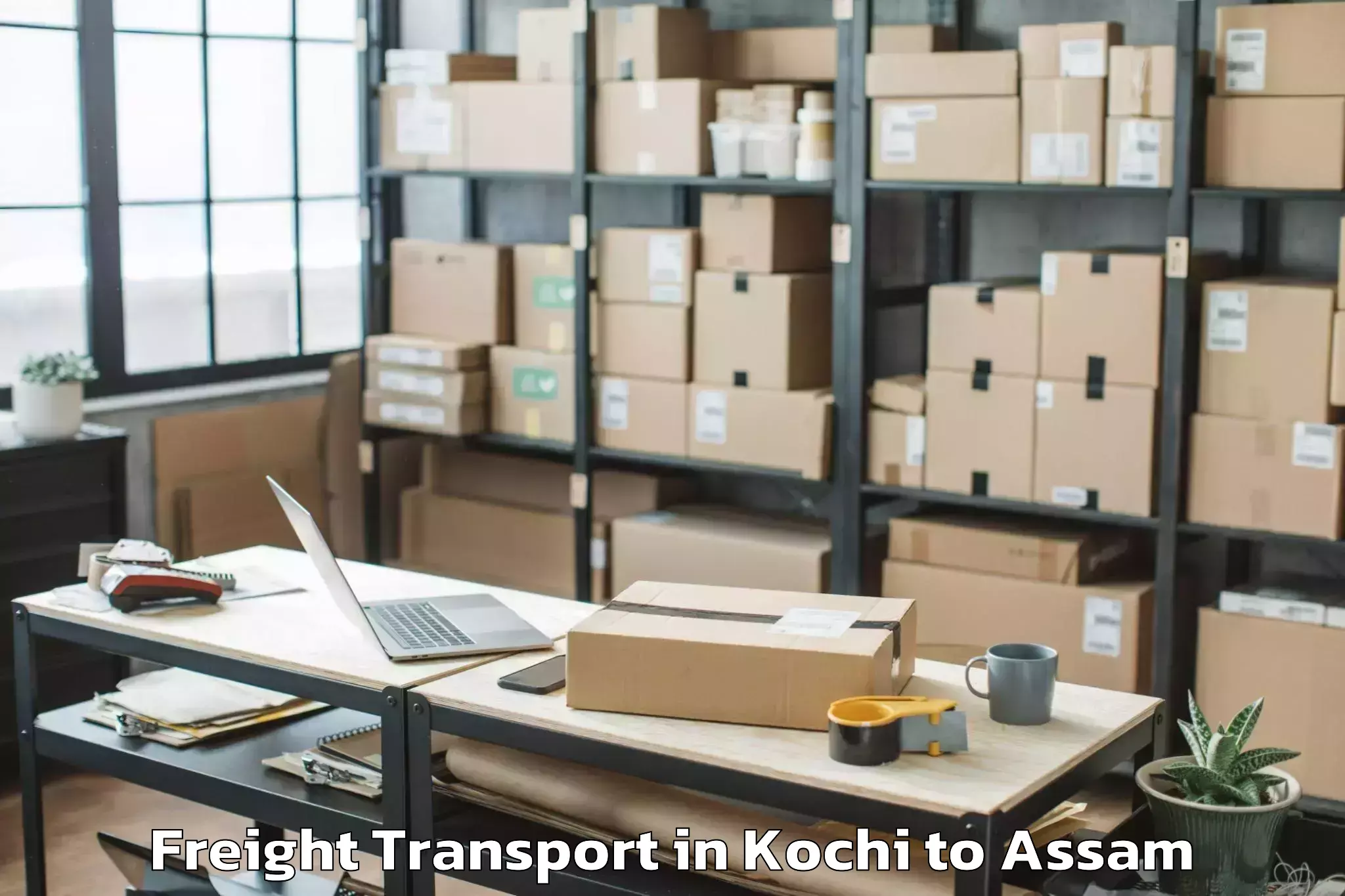 Get Kochi to Laharighat Freight Transport